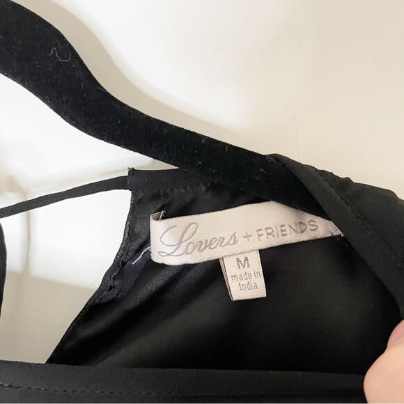 Lovers + Friends Allister Long Sleeve Mini Dress Black Sheer Revolve M - Picture 7 of 14